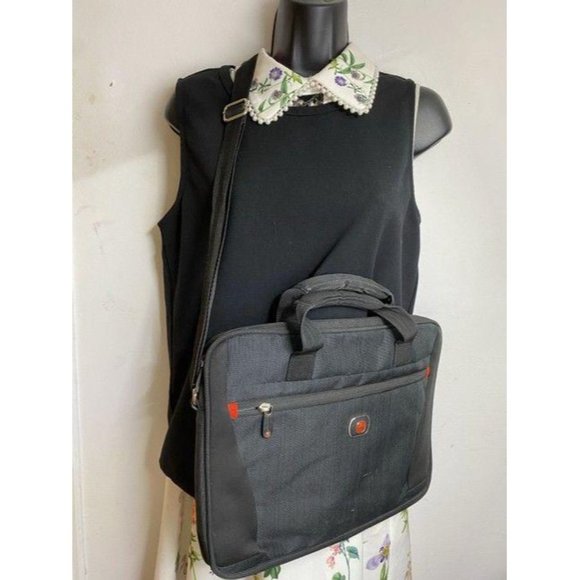 swiss gear black navy nylon cross body bag - Picture 6 of 9